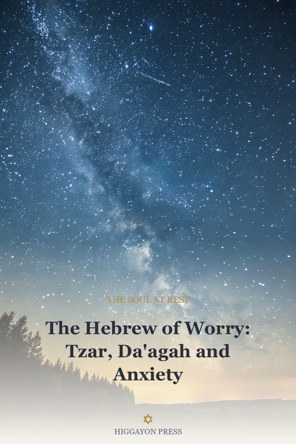 ‘The Hebrew of Worry: Tzar, Da”agah and Anxiety’