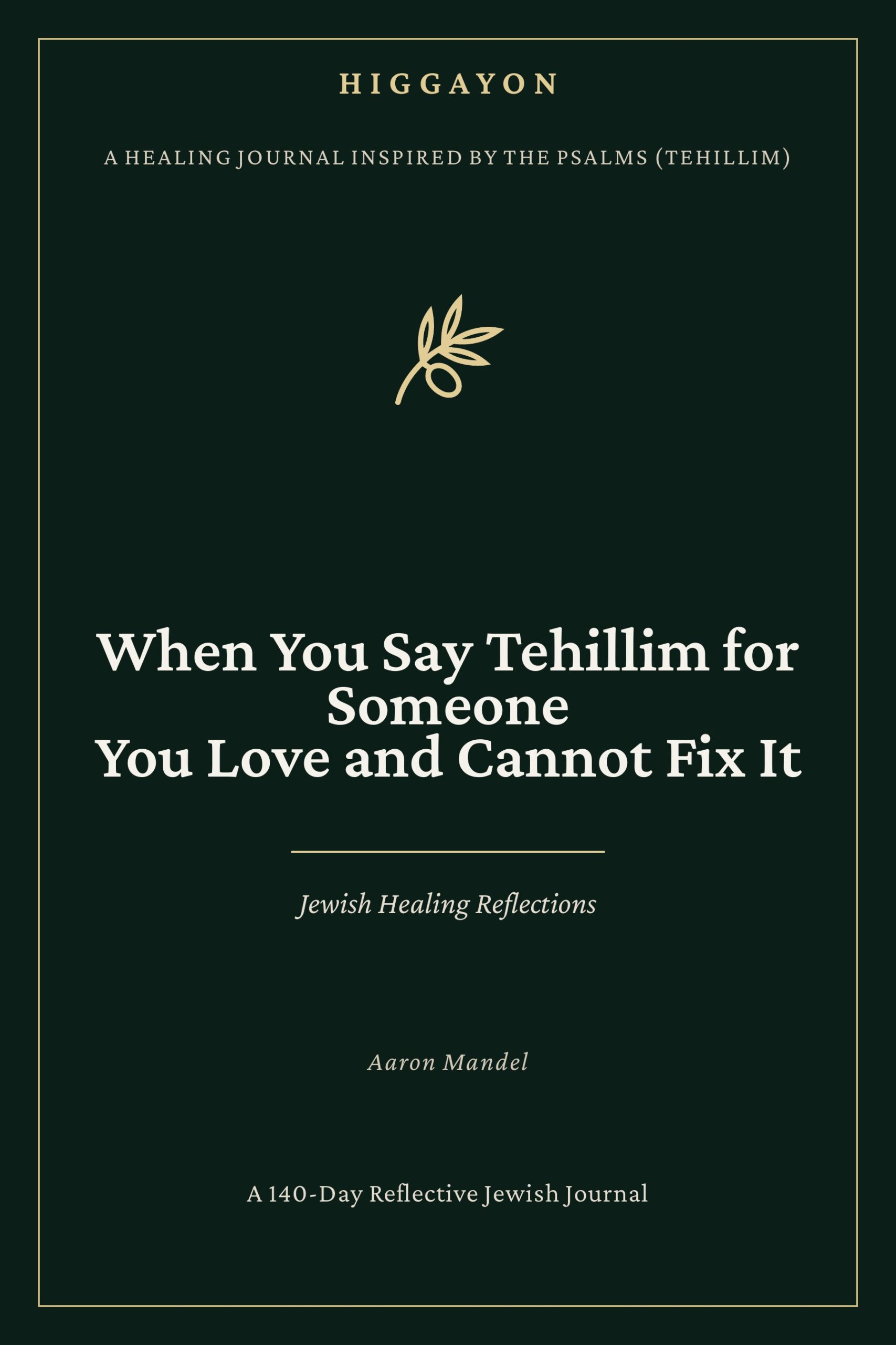 Cover of When You Say Tehillim for Someone You Love and Cannot Fix It